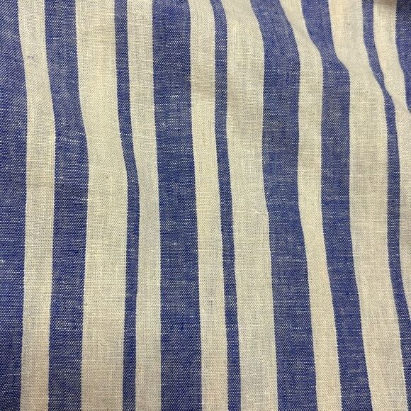 Johanna Ortiz linen/cotton blend Striped Strapless Jumpsuit, US2 - Picture 6 of 9